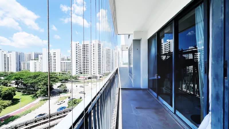 Riverparc Residence, 94 Punggol Drive, 3 Bedrooms, 1,227 sqft, Executive Condominium For Sale, by Hailey Ewe, 500122609 - Balcony - PropertyGuru.com.sg