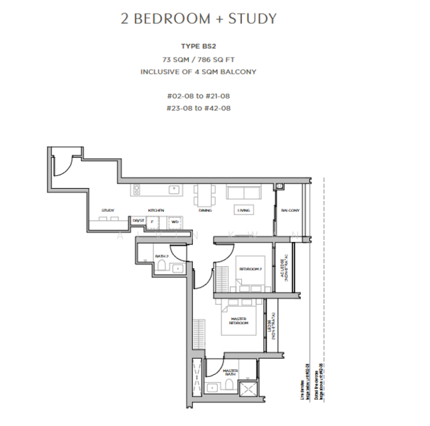 Promenade Peak, 1 Zion Road, 2 Bedrooms, 678 sqft, Condominium For Sale, by Alvin Kwan, 500122633 - PropertyGuru.com.sg