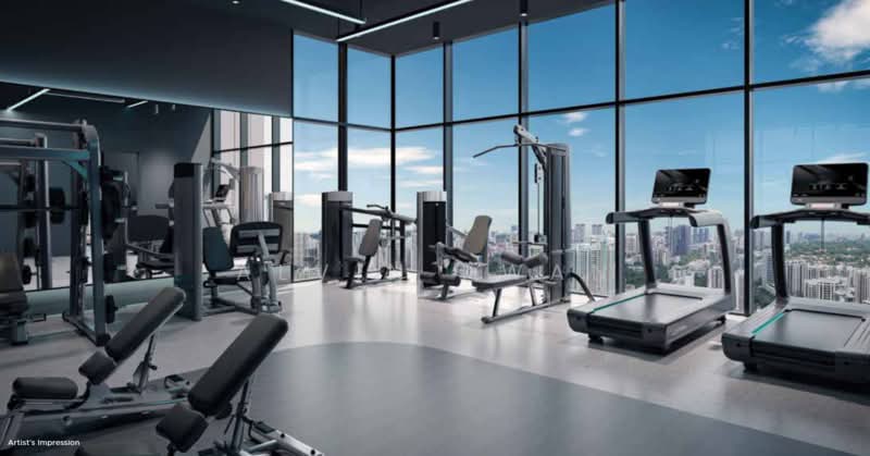 Promenade Peak, 1 Zion Road, 4 Bedrooms, 1,884 sqft, Condominium For Sale, by Alvin Kwan, 500122703 - Gym - PropertyGuru.com.sg