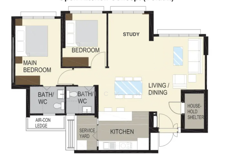 153B Bedok South Road, 153B Bedok South Road, 3 Bedrooms, 1,001 sqft, HDB Flat For Sale, by Mick Ho, 500122749 - PropertyGuru.com.sg