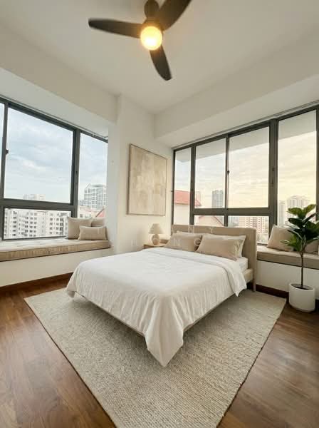 Beacon Heights, 8 Mar Thoma Road, 3 Bedrooms, 893 sqft, Condominium For Sale, by Tiffany Chong, 500122781 - Master Bedroom - Beacon Heights for sale - PropertyGuru.com.sg