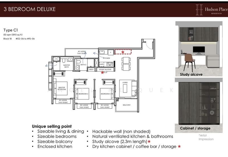 Hudson Place Residences, , 2 Bedrooms, 646 sqft, Apartment For Sale, by Angeline Quek, 500122872 - PropertyGuru.com.sg