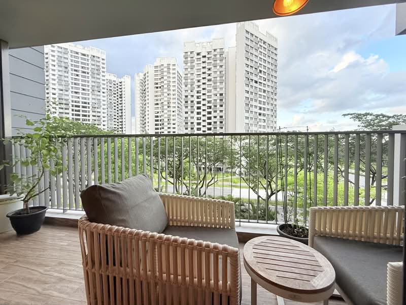Riverbank at Fernvale, Sengkang West Way/Fernvale, 3 Bedrooms, 1,012 sqft, Condominium For Sale, by Sandy Yong, 500123003 - Balcony - PropertyGuru.com.sg