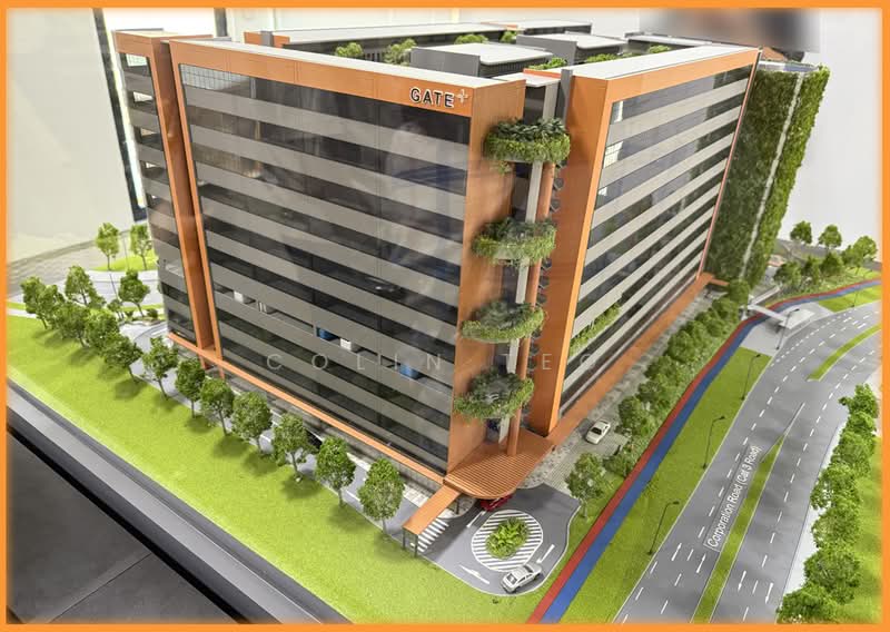 40 Ft Container. Jurong Ramp Up B2 Industrial Project. Next to AYE, , 6,586 sqft, Factory / Workshop (B2) For Sale, by Colin Teo, 500123117 - Exterior - CommercialGuru.com.sg