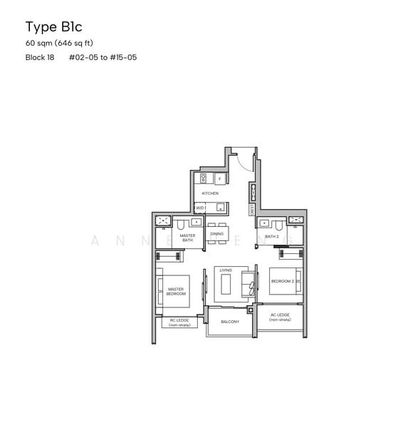 Hudson Place Residences, , 2 Bedrooms, 646 sqft, Apartment For Sale, by Anne Heng, 500123134 - PropertyGuru.com.sg