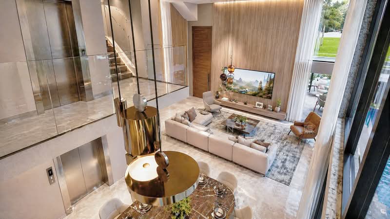 ⭐️ONLY $12.XM BRAND NEW PAIR SEMI-Ds IN D10 | WITHIN 1KM TO HENRY PARK PRIMARY | NEAR MRT & MKT⭐️, Mount Sinai Lane Grove Holland Jalan Kebaya Moonbeam Jelita Tenang Istimewa Maryland Ming Teck Greenleaf Sixth Haji Alias Namly Coronation Lim Tai See Allamanda Ampang Siantan Hua Guan Siantuan Lantana Lemon Lasia Lotus Lily Maple Cypress Fir Redwood, 5 Bedrooms, 7,133 sqft, Semi-Detached House For Sale, by Damian Tan 陈係赈, 500123167 - Living Room - PropertyGuru.com.sg