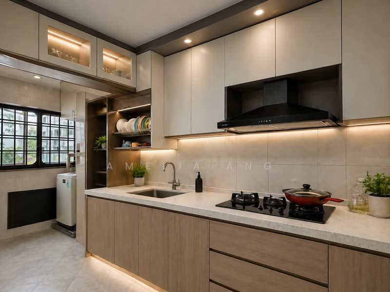 646 Woodlands Ring Road, 646 Woodlands Ring Road, 4 Bedrooms, 1,518 sqft, HDB Flat For Sale, by Amelia Ang, 500123174 - Kitchen - Enhanced - PropertyGuru.com.sg