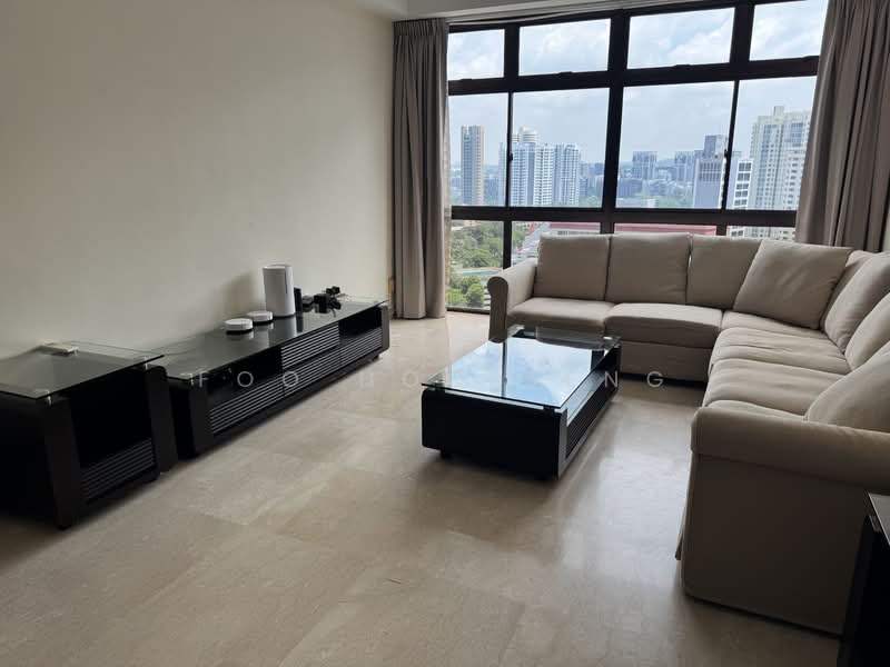 Richmond Park, 3 Bideford Road, 2 Bedrooms, 1,012 sqft, Condominium For Rent, by Foo Hoo Seng, 500123202 - Living Room - PropertyGuru.com.sg
