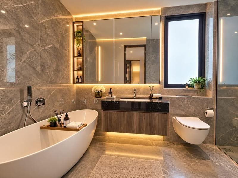 ⭐️EXCLUSIVE LISTING⭐️ Holland/ Jelita Brand new Majestic BUNGALOW with huge pool, Holland Road / Moonbeam/Jelita/ Mount Sinai, Tanglin / Holland / Bukit Timah, 7 Bedrooms, 9,230 sqft, Detached House For Sale, by Candice Tan, 500123353 - Bathroom - PropertyGuru.com.sg