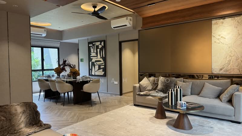 Springleaf Residence, 811 Upper Thomson Road, 5 Bedrooms, 1,453 sqft, Condominium For Sale, by Hannah Neo, 500123576 - Living Room - PropertyGuru.com.sg