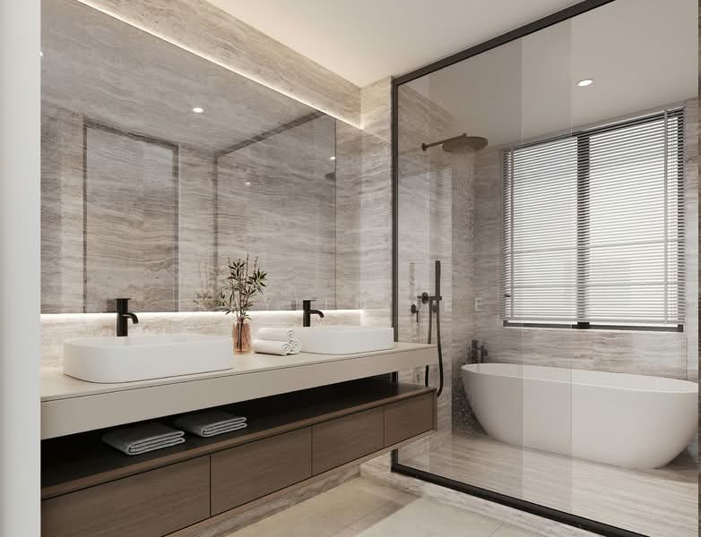 District 15 Brand New Freehold Corner 3.5 Storey Detached House, Siglap Road, 6 Bedrooms, 8,315 sqft, Detached House For Sale, by Kaylen Lee, 500123597 - Bathroom - PropertyGuru.com.sg