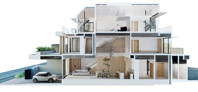 ❤️GIANT⚡️Brand New 3 Lvls Modern Luxury Living Inter-Terrace at Jalan Zamrud, Jalan Zamrud/ Hillview Rise/ Elizabeth Drive, 5 Bedrooms, 3,875 sqft, Terraced House For Sale, by Lynn Tiang, 500123622 - Living Room - PropertyGuru.com.sg