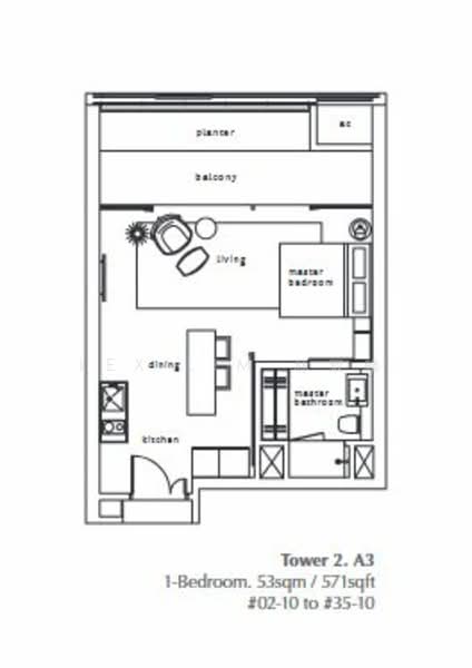 OUE Twin Peaks, 33 Leonie Hill Road, 1 Bedroom, 549 sqft, Condominium For Sale, by Lex Lim 林双麟, 500123736 - PropertyGuru.com.sg