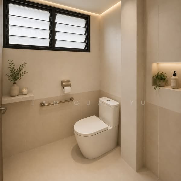 573 Cheng San Court, 573 Ang Mo Kio Avenue 3, 3 Bedrooms, 990 sqft, HDB Flat For Sale, by Tan Guan Yu, 500123744 - Bathroom - PropertyGuru.com.sg