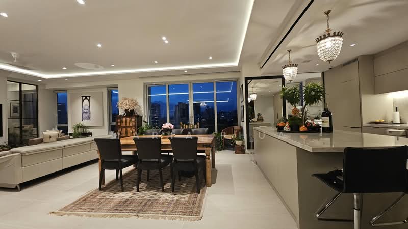 Draycott Eight, 4 Draycott Park, 2 Bedrooms, 2,863 sqft, Condominium For Rent, by Maria Phua, 500123965 - Living area with open concept kitchen - PropertyGuru.com.sg