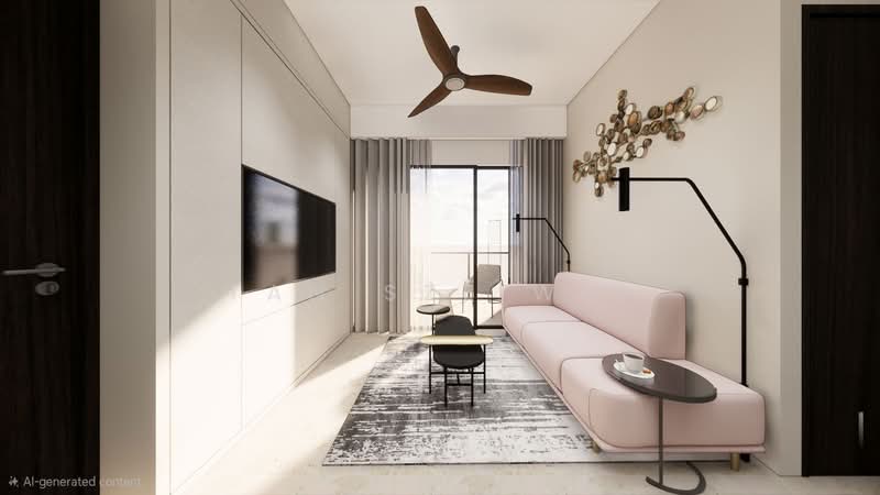 Botanique at Bartley, 225 Upper Paya Lebar Road, 2 Bedrooms, 732 sqft, Condominium For Sale, by Tan Sze Wei, 500124128 - Living Room - PropertyGuru.com.sg