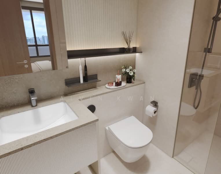 Zyon Grand, 3 Kim Seng Road, 1 Bedroom, 474 sqft, Condominium For Sale, by Alvin Kwan, 500124175 - Bathroom - PropertyGuru.com.sg