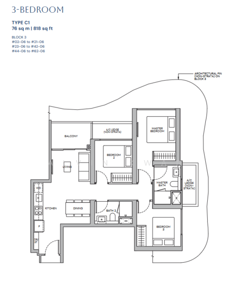 Zyon Grand, 3 Kim Seng Road, 3 Bedrooms, 818 sqft, Condominium For Sale, by Alvin Kwan, 500124189 - PropertyGuru.com.sg