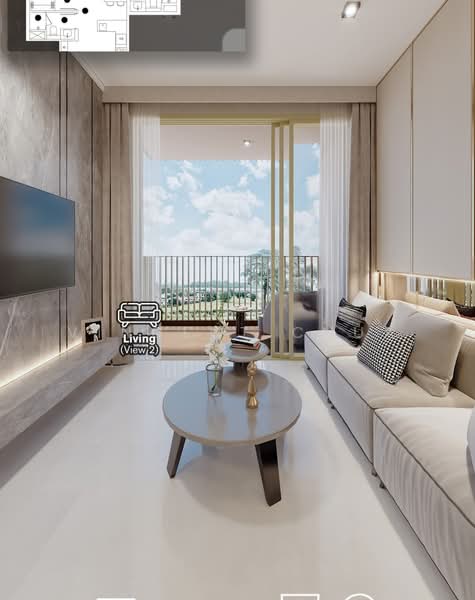 Lentor Hills Residences, 31 Lentor Hills Road, 2 Bedrooms, 754 sqft, Condominium For Sale, by Vincent Chua, 500124383 - Living Room - PropertyGuru.com.sg