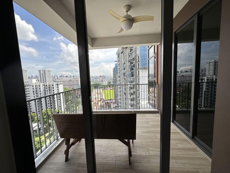 Sims Urban Oasis, 2 Sims Drive, 3 Bedrooms, 1,023 sqft, Condominium For Rent, by Renee Yap, 500124662 - Balcony - PropertyGuru.com.sg
