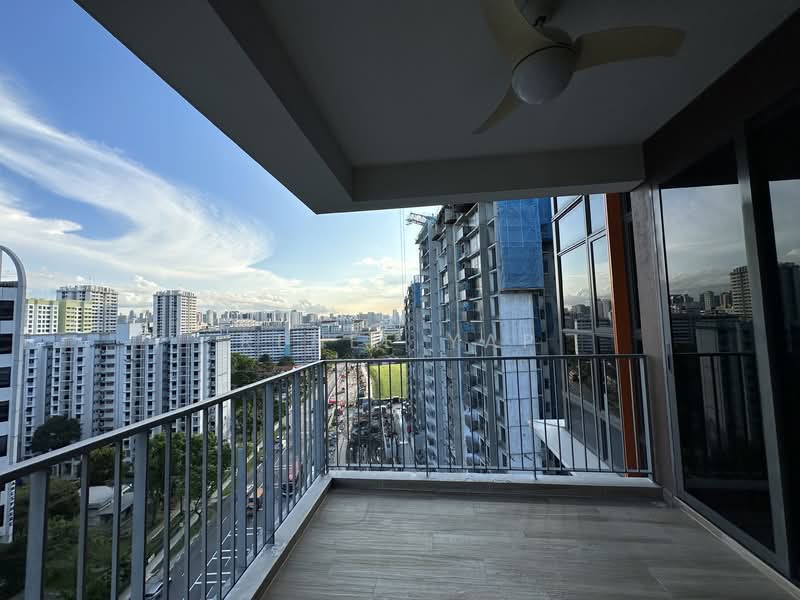 Sims Urban Oasis, 2 Sims Drive, 3 Bedrooms, 1,023 sqft, Condominium For Rent, by Renee Yap, 500124662 - Balcony - PropertyGuru.com.sg