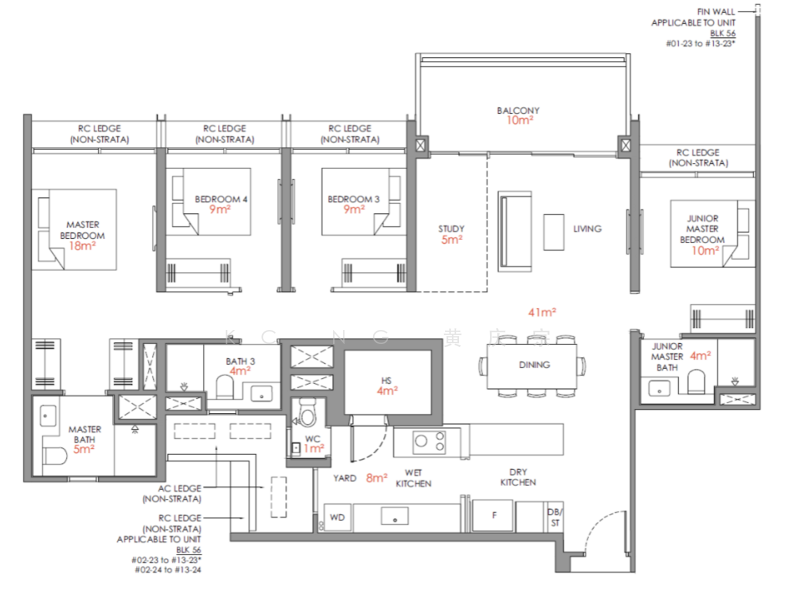 Narra Residences, 50 Dairy Farm Walk, 4 Bedrooms, 1,378 sqft, Condominium For Sale, by KC Ng 黄庆宗, 500124712 - PropertyGuru.com.sg