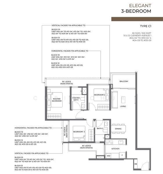 ELTA, 12 Clementi Avenue 1, Buona Vista / West Coast / Clementi New Town, 3 Bedrooms, 926 sqft, Apartment For Sale, by Chris Chua, 500124837 - PropertyGuru.com.sg