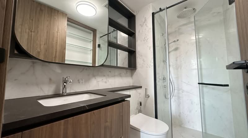 Sceneca Residence, Tanah Merah Kechil Link, 3 Bedrooms, 1,163 sqft, Condominium For Rent, by Cheryl Soh, 500124889 - Common Bathroom - PropertyGuru.com.sg