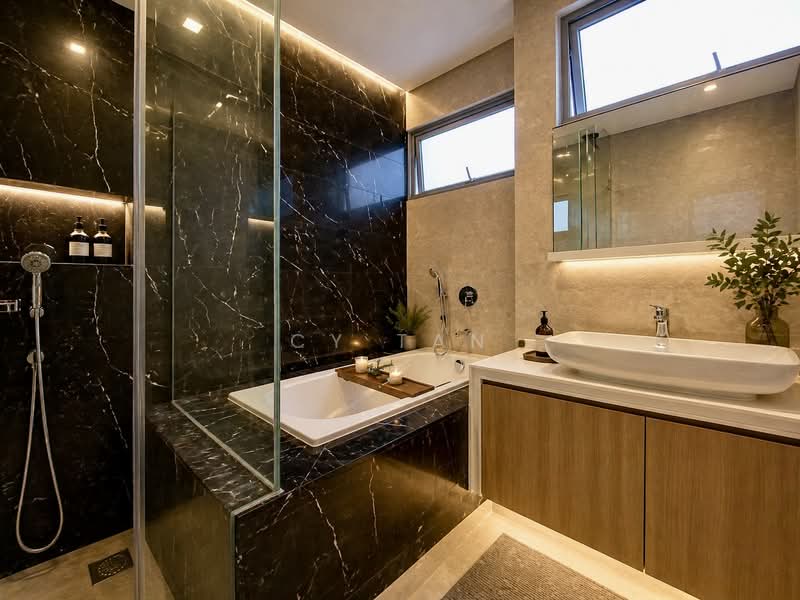 Woodhaven, 101 Woodgrove Avenue, 4 Bedrooms, 3,358 sqft, Cluster House For Sale, by CY TAN, 500125063 - Bathroom - PropertyGuru.com.sg