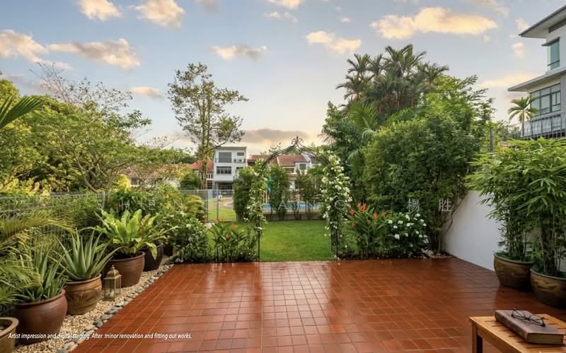 Landed Freehold Clementi Crescent Terrace, Clementi Crescent, 5 Bedrooms, 2,950 sqft, Terraced House For Sale, by Sheng Yang -楊胜, 500125103 - Back Garden - PropertyGuru.com.sg