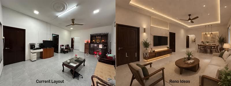 Fuyong Estate Semi-D For Sale!, Jalan Siap, 4 Bedrooms, 2,485 sqft, Semi-Detached House For Sale, by Joey Lim, 500125264 - Living Room - PropertyGuru.com.sg