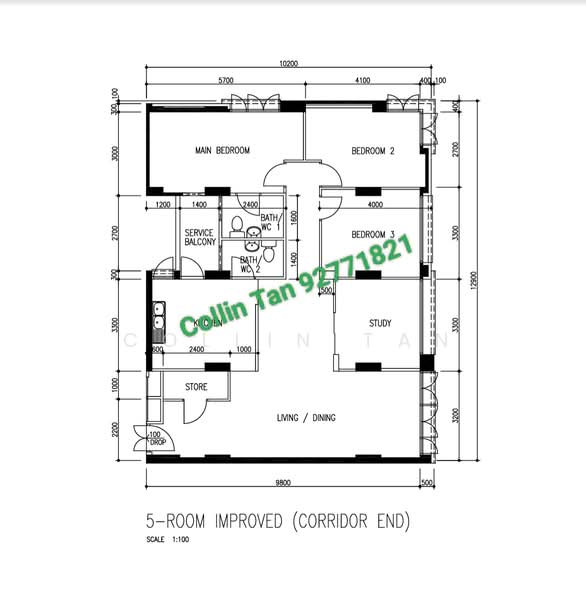 366 Woodlands Avenue 5, 366 Woodlands Avenue 5, 2 Bedrooms, 1,356 sqft, HDB Flat For Sale, by Collin Tan, 500125442 - PropertyGuru.com.sg