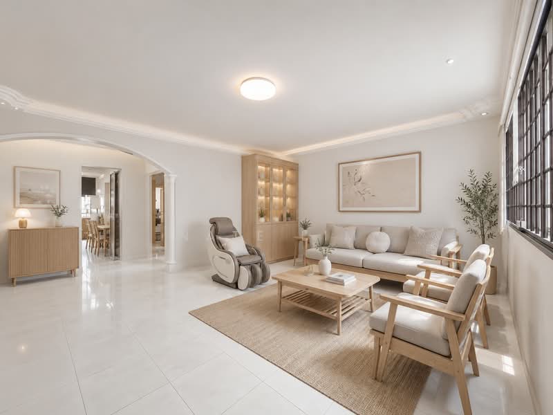307 Woodlands Avenue 1, 307 Woodlands Avenue 1, 3 Bedrooms, 1,151 sqft, HDB Flat For Sale, by Nate Lim, 500125447 - Living Room - PropertyGuru.com.sg