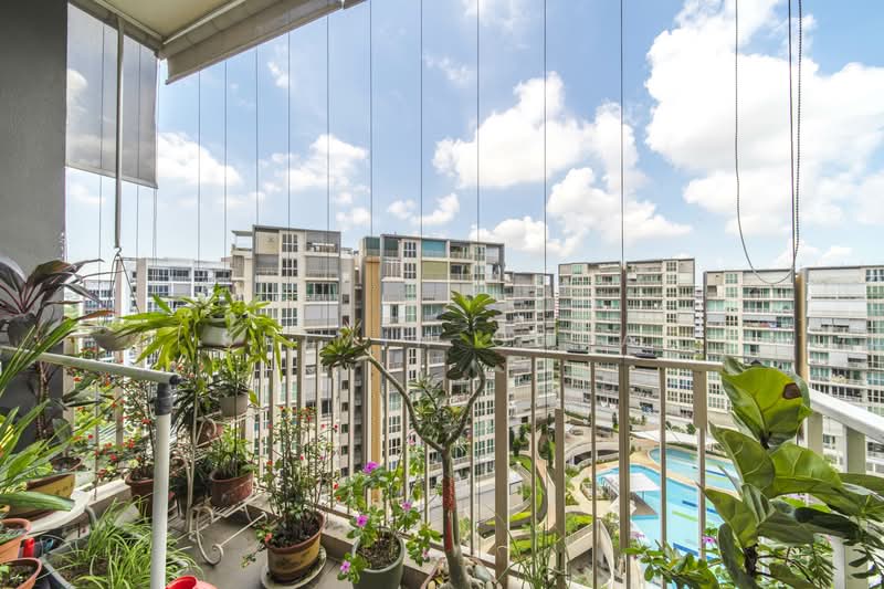 Watercolours, 33 Pasir Ris Link, 3 Bedrooms, 1,141 sqft, Executive Condominium For Sale, by Shimin Chua, 500125508 - Balcony - PropertyGuru.com.sg