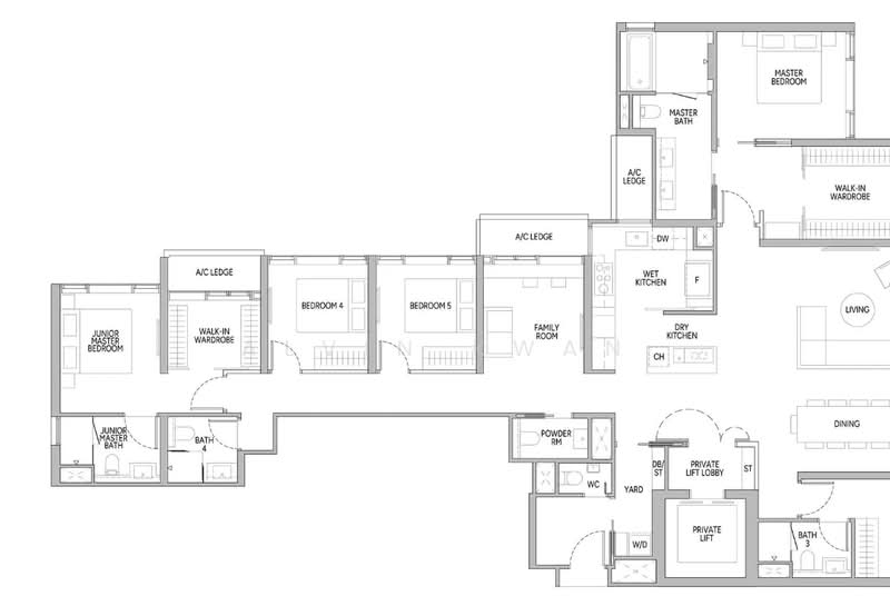 Union Square Residences, 28 Havelock Road,, 5 Bedrooms, 2,476 sqft, Condominium For Sale, by Alvin Kwan, 500125577 - PropertyGuru.com.sg