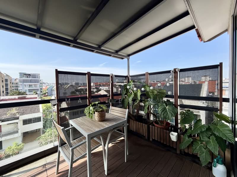 Freehold Joo Chiat Corner Terrace, Langsat Road, 6 Bedrooms, 4,050 sqft, Corner Terrace For Sale, by May Lee MH, 500125657 - Balcony - PropertyGuru.com.sg