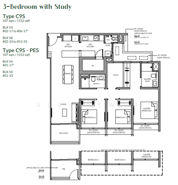 Narra Residences, 50 Dairy Farm Walk, 3 Bedrooms, 818 sqft, Condominium For Sale, by Alvin Kwan, 500125820 - PropertyGuru.com.sg