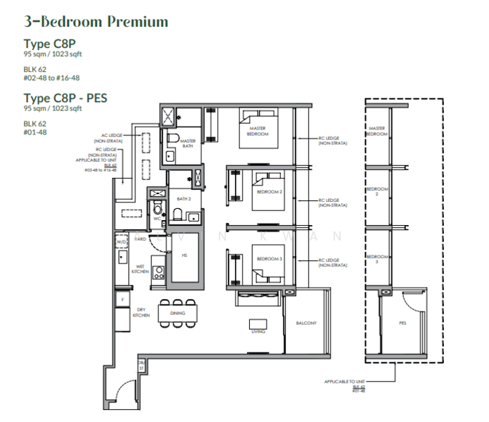 Narra Residences, 50 Dairy Farm Walk, 3 Bedrooms, 818 sqft, Condominium For Sale, by Alvin Kwan, 500125820 - PropertyGuru.com.sg