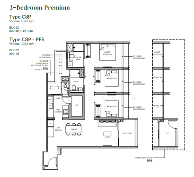 Narra Residences, 50 Dairy Farm Walk, 3 Bedrooms, 818 sqft, Condominium For Sale, by Alvin Kwan, 500125820 - PropertyGuru.com.sg