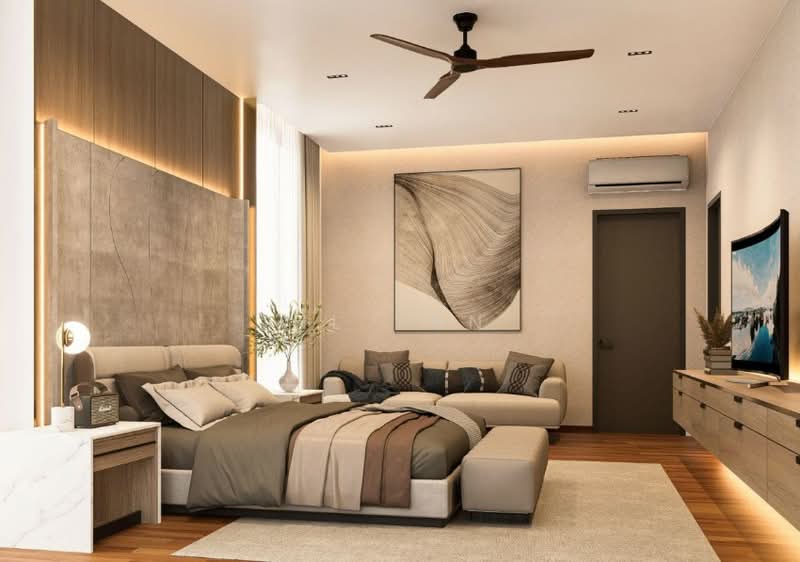BRAND NEW MODERN LUXURY HOME, , 8 Bedrooms, 9,800 sqft, Detached House For Sale, by HL Tan, 500125871 - Master Suite - PropertyGuru.com.sg