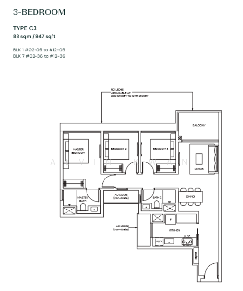PARKTOWN Residence, Tampines Street 62, 3 Bedrooms, 926 sqft, Condominium For Sale, by Alvin Kwan, 500126091 - PropertyGuru.com.sg