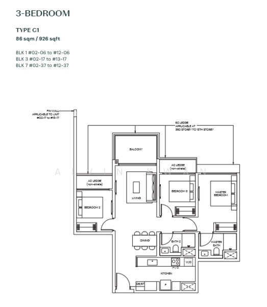 PARKTOWN Residence, Tampines Street 62, 3 Bedrooms, 926 sqft, Condominium For Sale, by Alvin Kwan, 500126091 - PropertyGuru.com.sg