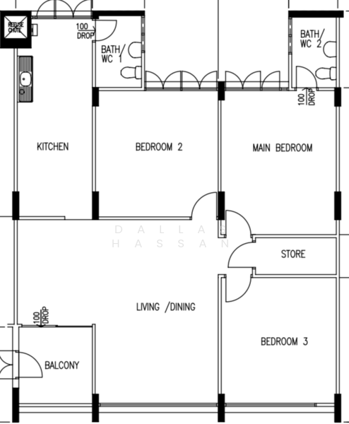 331 Bukit Batok Street 33, 331 Bukit Batok Street 33, 3 Bedrooms, 1,313 sqft, HDB Flat For Sale, by Dallas Hassan, 500126096 - PropertyGuru.com.sg
