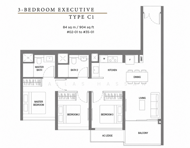 Twin VEW, 91 West Coast Vale, 3 Bedrooms, 904 sqft, Condominium For Sale, by Dallas Hassan, 500126098 - PropertyGuru.com.sg