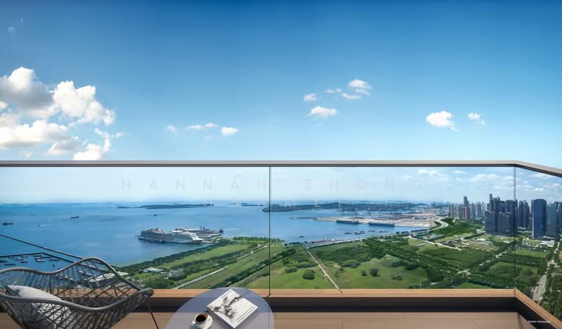 One Marina Gardens, 3 Marina Gardens Lane, 3 Bedrooms, 1,238 sqft, Apartment For Sale, by Hannah Zhong Hanmei, 500126167 - Balcony - PropertyGuru.com.sg