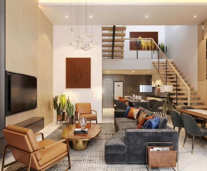 Jalan Shaer Sembawang, Jalan Shaer Salang Kemuning, 6 Bedrooms, 4,400 sqft, Terraced House For Sale, by Paul Teo, 500126205 - Living Room - PropertyGuru.com.sg