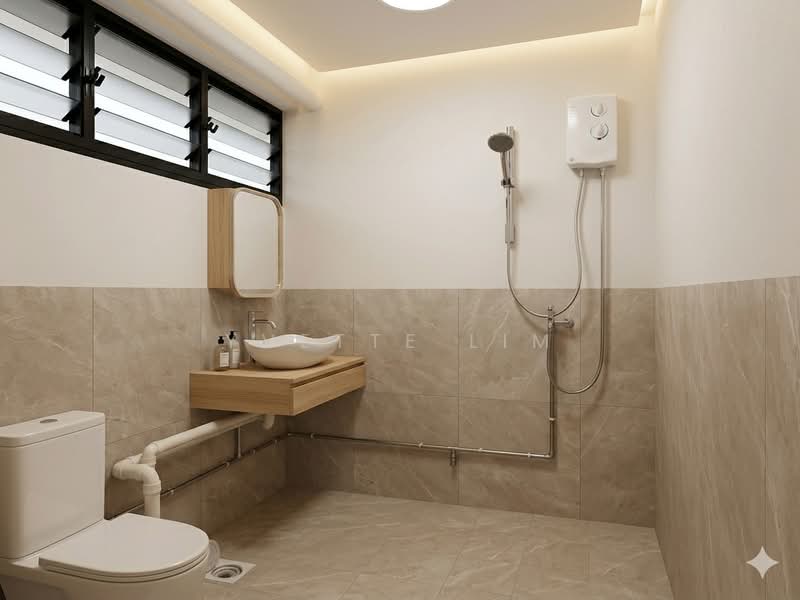 637 Veerasamy Road, 637 Veerasamy Road, 3 Bedrooms, 1,173 sqft, HDB Flat For Sale, by Yvette Lim, 500126325 - Bathroom - Artist's Impression - PropertyGuru.com.sg