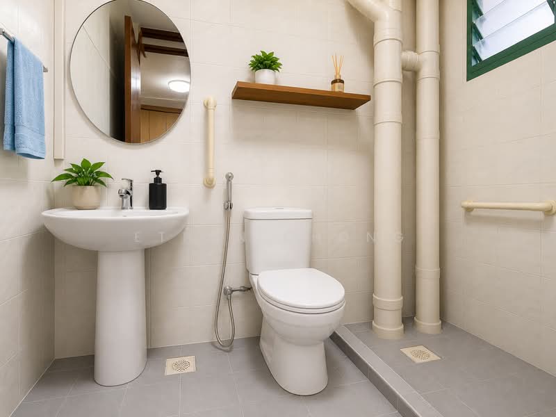 453 Choa Chu Kang Avenue 4, 453 Choa Chu Kang Avenue 4, 4 Bedrooms, 1,528 sqft, HDB Flat For Sale, by Ethan Chong, 500126408 - Bathroom - PropertyGuru.com.sg