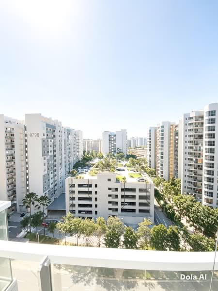The Santorini, Tampines Street 86, 1 Bedroom, 527 sqft, Condominium For Rent, by Edeline Ooi, 500126413 - Unblocked view from balcony  - PropertyGuru.com.sg