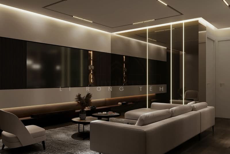 ❤️ MODERN LUXURY CORNER TERRACE! BRAND NEW! TOP SOON!, Siglap Road / Terang Bulan Avenie / Maria Avenue / Fidelio, 4 Bedrooms, 4,490 sqft, Corner Terrace For Sale, by Li Rong Teh, 500126481 - Living Room - PropertyGuru.com.sg